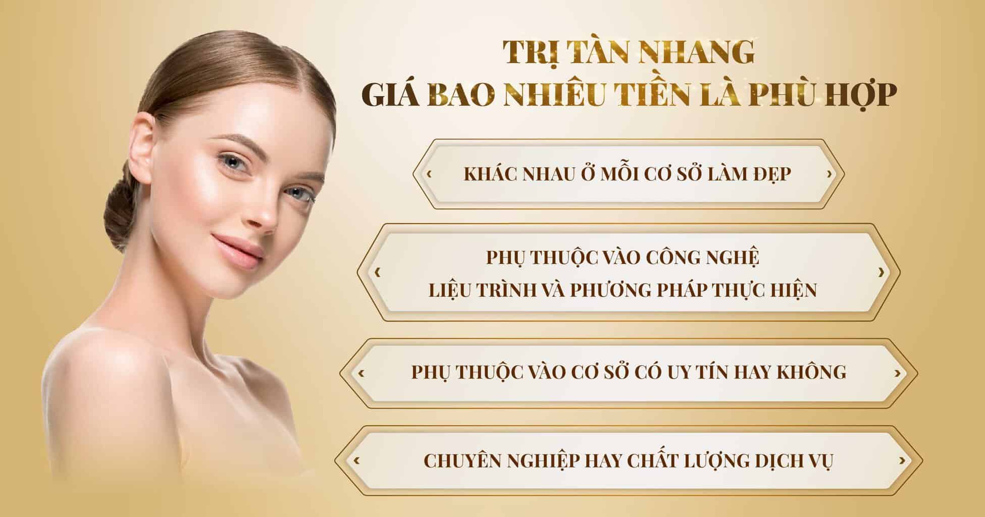 Chi phí trị tàn nhang - Bảng giá trị tàn nhang 2024 7 Giá trị tàn nhang bao nhiêu tiền là hợp lý?